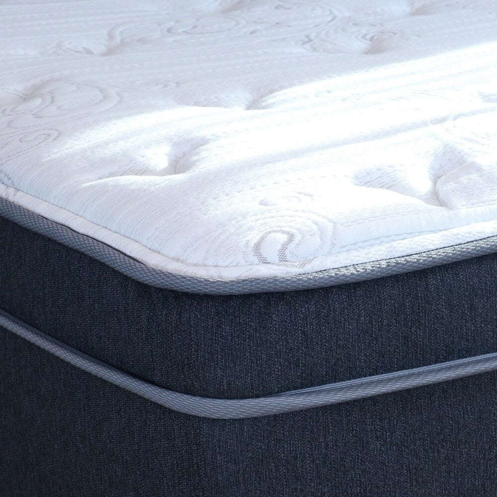 Set di materassi ibridi in lattice King Koil Corsette da 12 pollici Euro Top