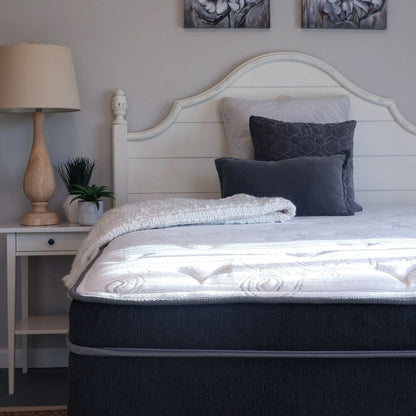 Materasso ibrido in lattice King Koil Corsette da 12 pollici con rivestimento Euro Top