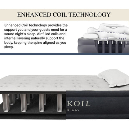 Materasso ad aria King Koil Luxury Twin Size con pompa - Twin Size