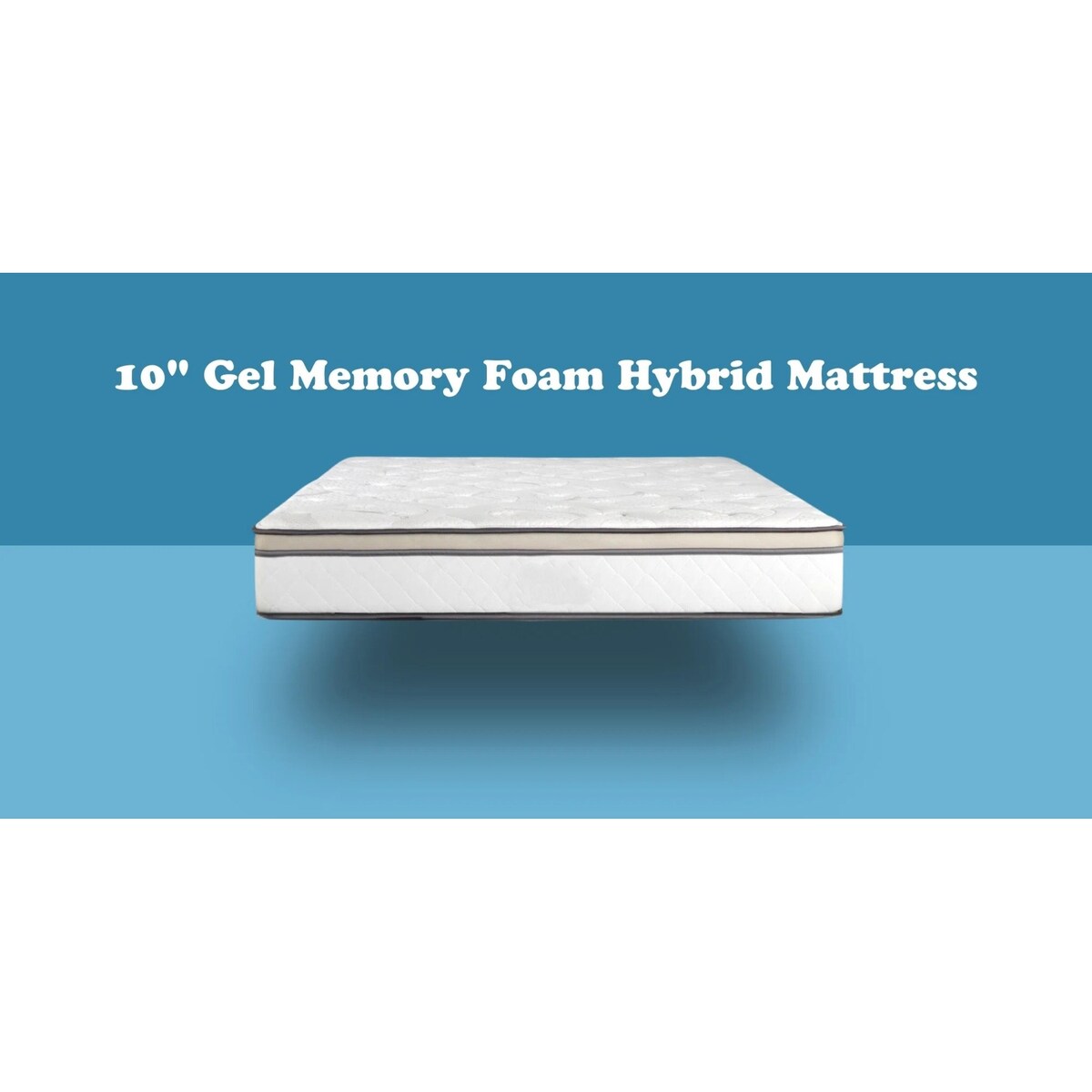 Materasso ibrido a molle insacchettate con supporto per bordi in memory foam Cool Gel Majestic King Size-10 Medium