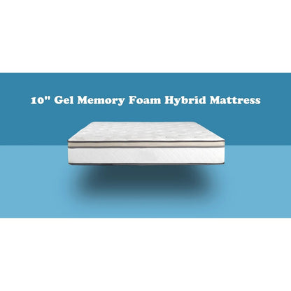 Materasso ibrido a molle insacchettate con supporto per bordi in memory foam Cool Gel Majestic King Size-10 Medium