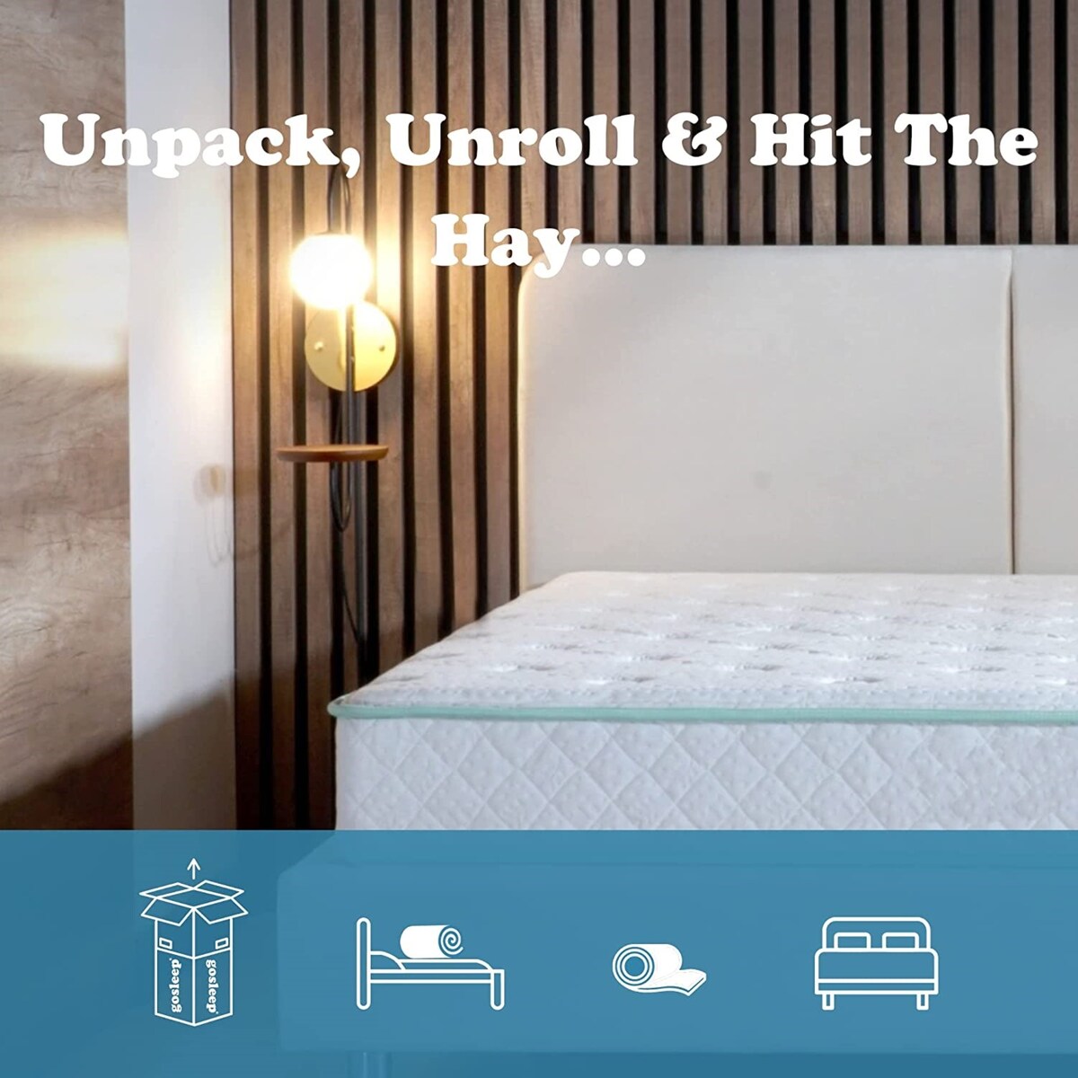 Materasso King Size - 9 pollici Excellence - Materasso a molle insacchettate con rivestimento in schiuma di Aloe Vera ibrido con parte superiore stretta, di medie dimensioni