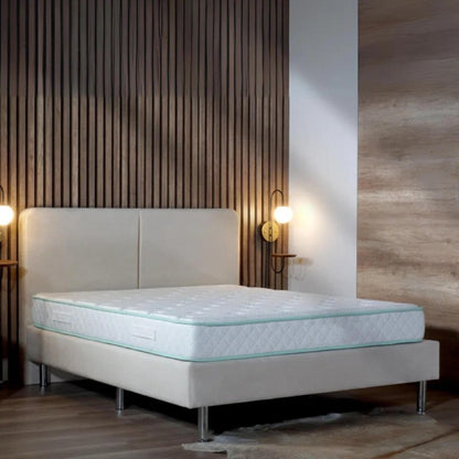 Materasso King Size - 9 pollici Excellence - Materasso a molle insacchettate con rivestimento in schiuma di Aloe Vera ibrido con parte superiore stretta, di medie dimensioni