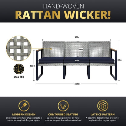 Set braciere da esterno Kinger Home Ore da 5 pezzi per patio