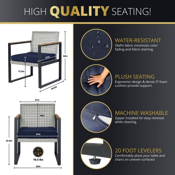 Set braciere da esterno Kinger Home Ore da 5 pezzi per patio