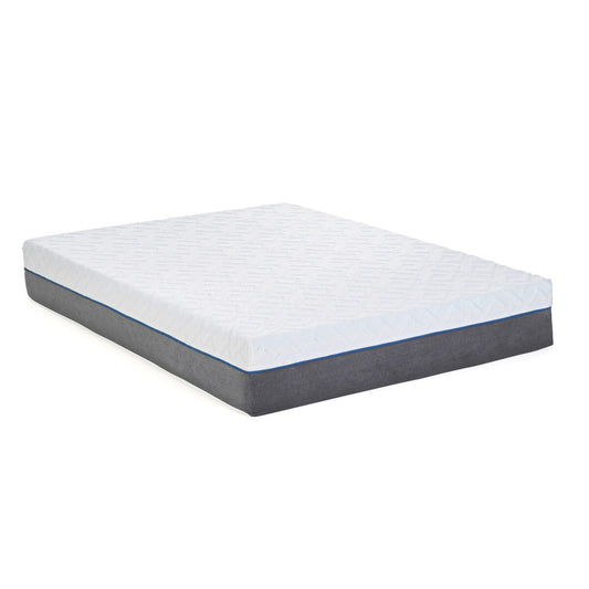 Materasso di lusso Kingston White da 12 pollici in memory foam con infusione di gel