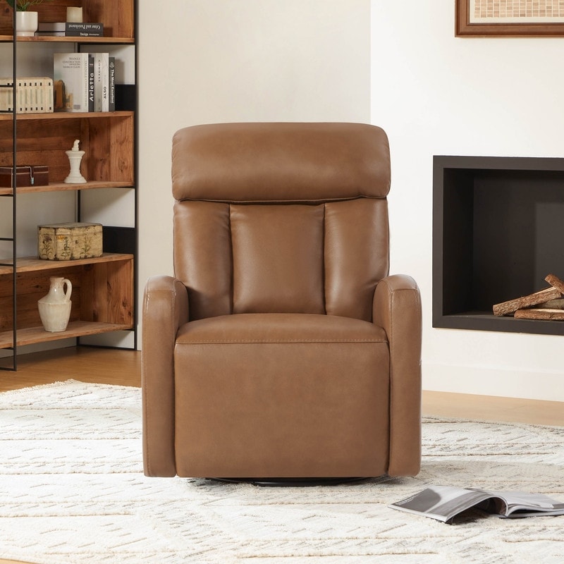 Poltrona reclinabile elettrica Kinsley a triplo motore in pelle con regolazione lombare