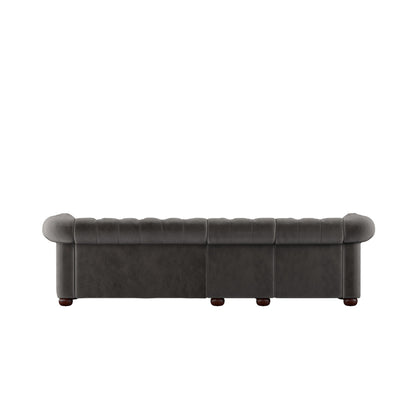 Divano Chesterfield extra lungo grigio Knightsbridge di iNSPIRE Q Artisan