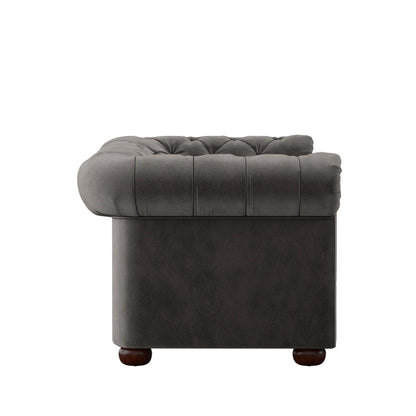 Divano Chesterfield extra lungo grigio Knightsbridge di iNSPIRE Q Artisan