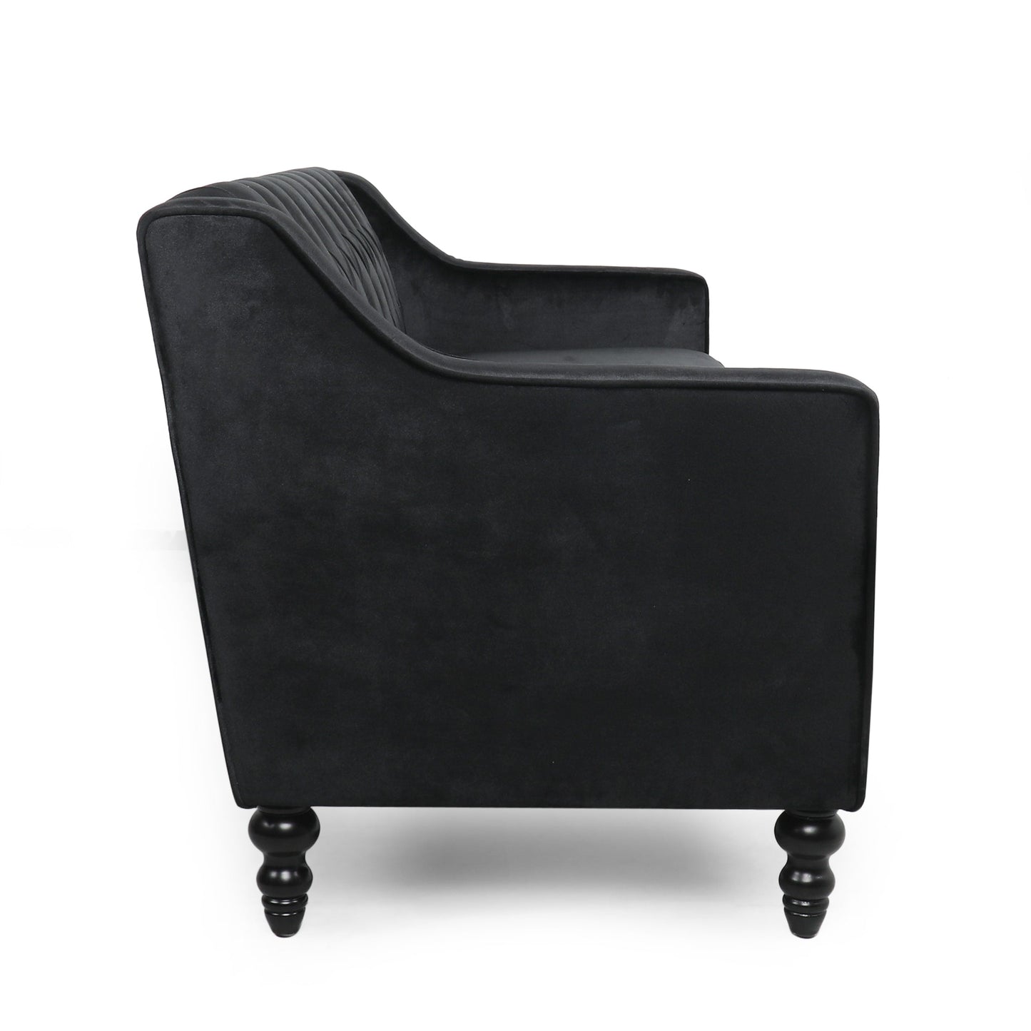 Divano a 3 posti in velluto trapuntato Knouff di Christopher Knight Home