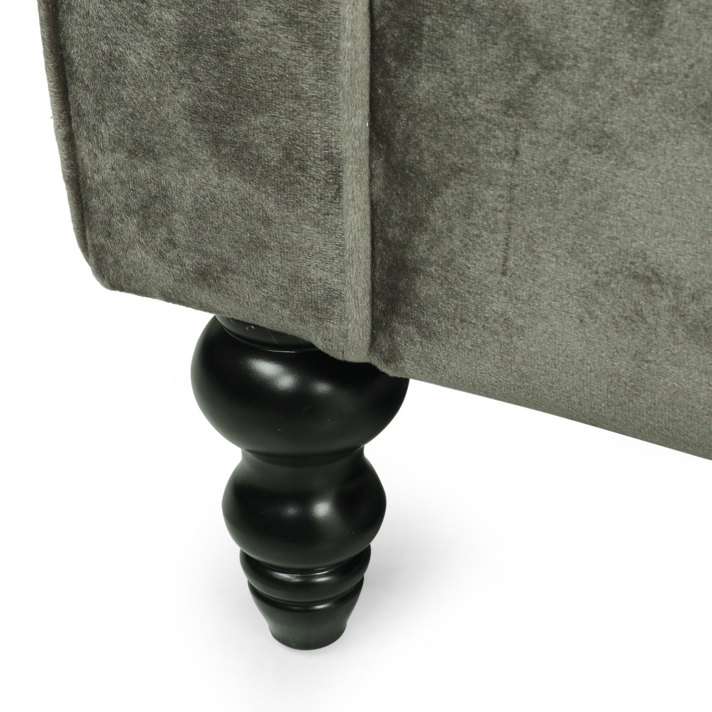 Divano a 3 posti in velluto trapuntato Knouff di Christopher Knight Home