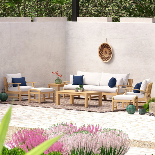 Set di 8 divani e poltrone da esterno Sunbrella Kooper