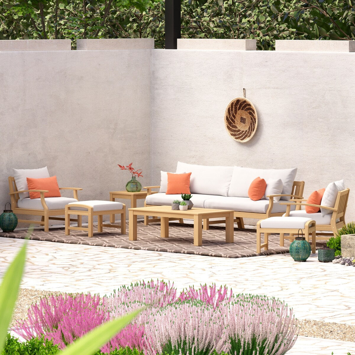 Set di 8 divani e poltrone da esterno Sunbrella Kooper