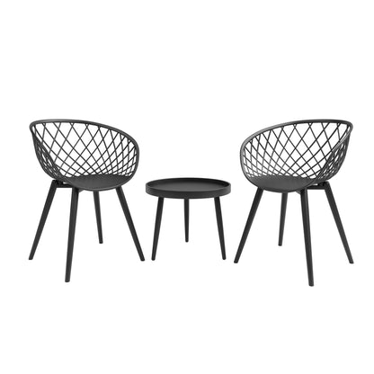 Set da salotto da giardino Jamesdar Kurv, 3 pezzi, stile Mid-Century Modern