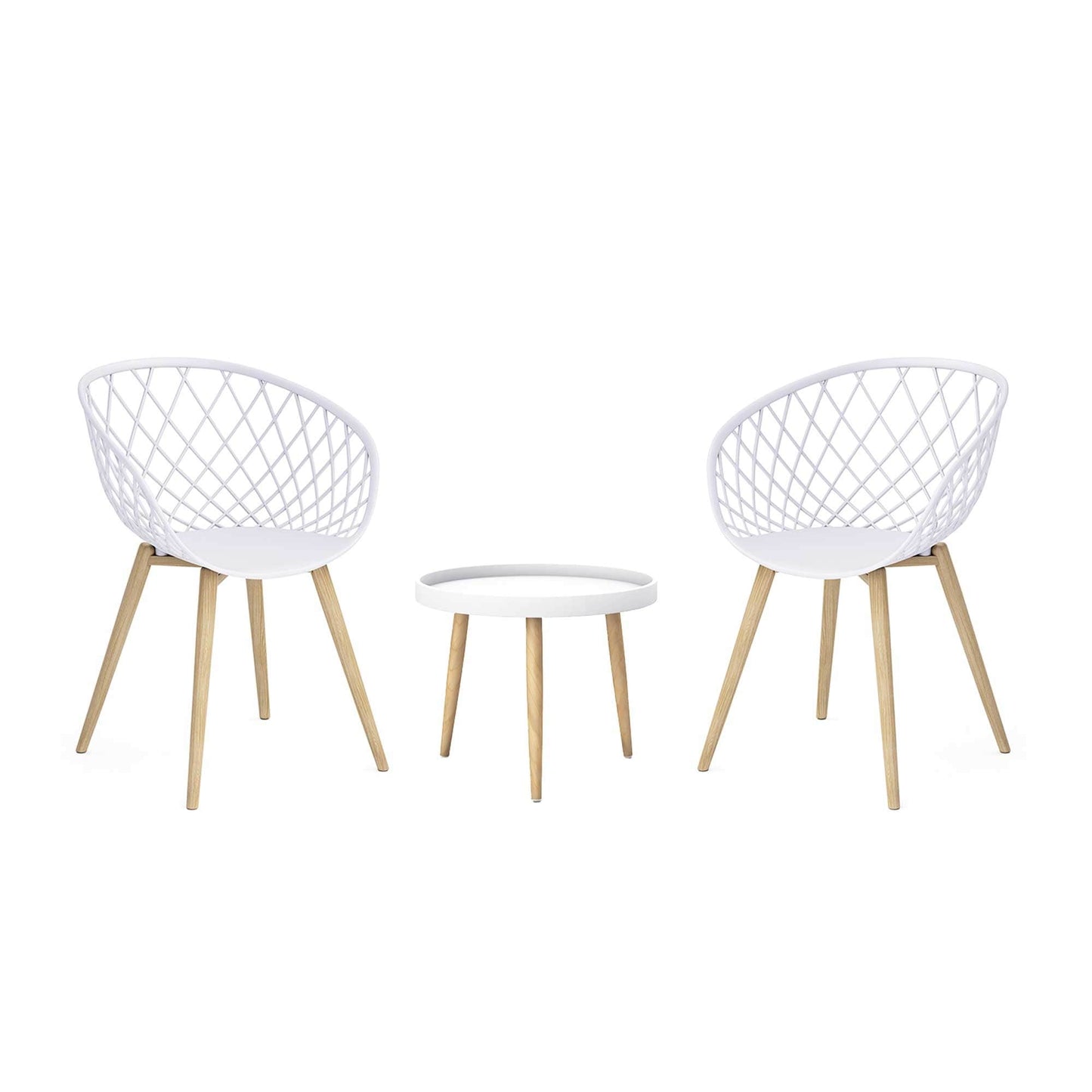 Set da salotto da giardino Jamesdar Kurv, 3 pezzi, stile Mid-Century Modern