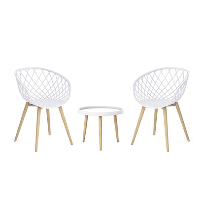 Set da salotto da giardino Jamesdar Kurv, 3 pezzi, stile Mid-Century Modern