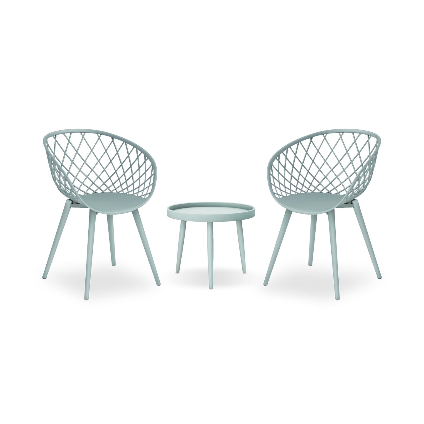 Set da salotto da giardino Jamesdar Kurv, 3 pezzi, stile Mid-Century Modern