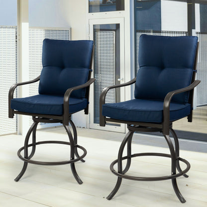 Kozyard Isabella Set di sgabelli da bar/sedie girevoli alti