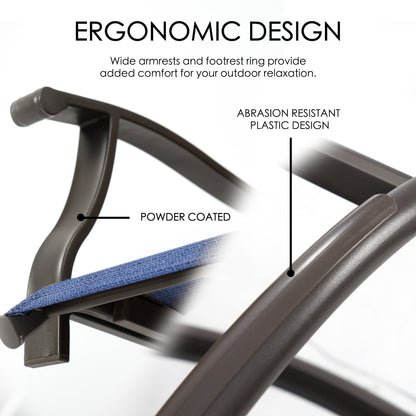 Kozyard Isabella Set di sgabelli da bar/sedie girevoli alti