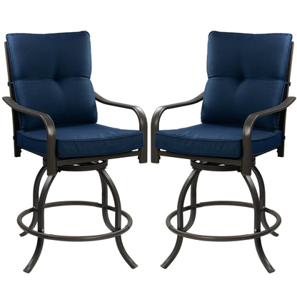 Kozyard Isabella Set di sgabelli da bar/sedie girevoli alti