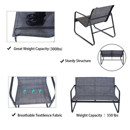 Kozyard Sofia Set da conversazione per patio/esterno, 4 pezzi