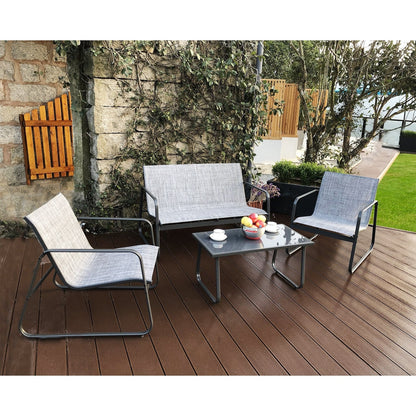 Kozyard Sofia Set da conversazione per patio/esterno, 4 pezzi