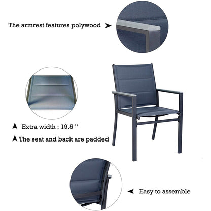 Sedia da pranzo per esterni Kozyard Villa (set da 2)