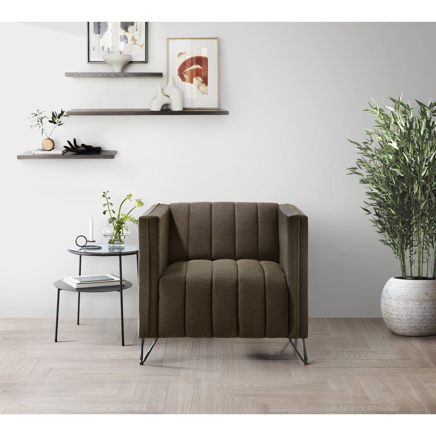 Set da soggiorno con braccioli quadrati Clayfell Kurtis