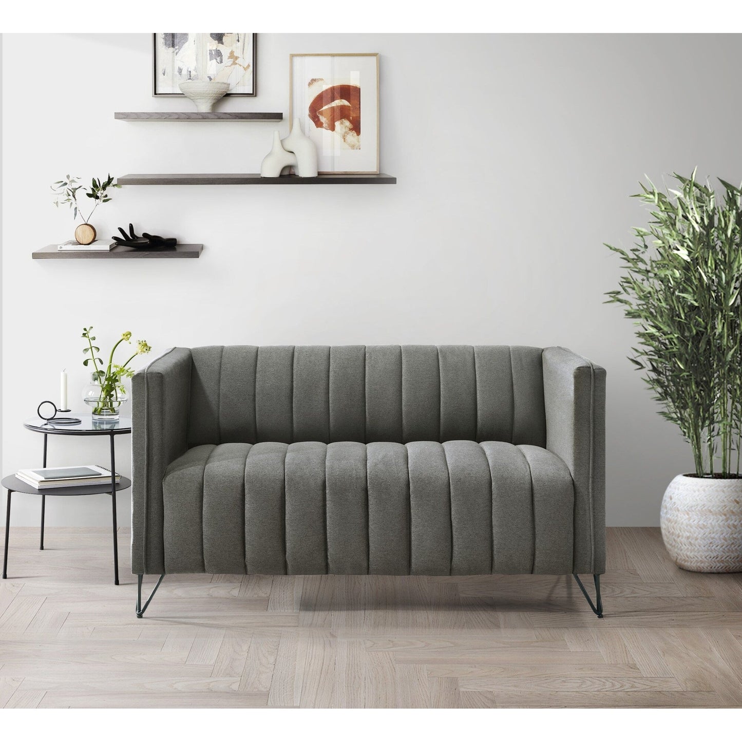 Set da soggiorno con braccioli quadrati Clayfell Kurtis