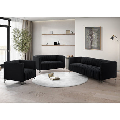 Set da soggiorno con braccioli quadrati Clayfell Kurtis