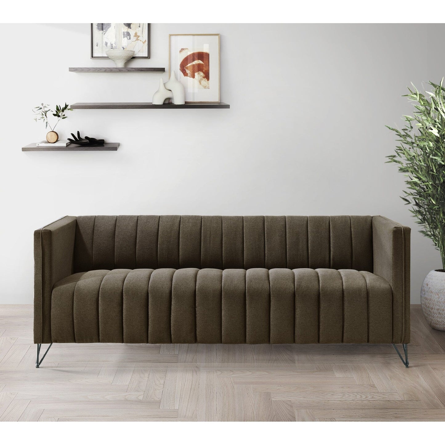 Set da soggiorno con braccioli quadrati Clayfell Kurtis