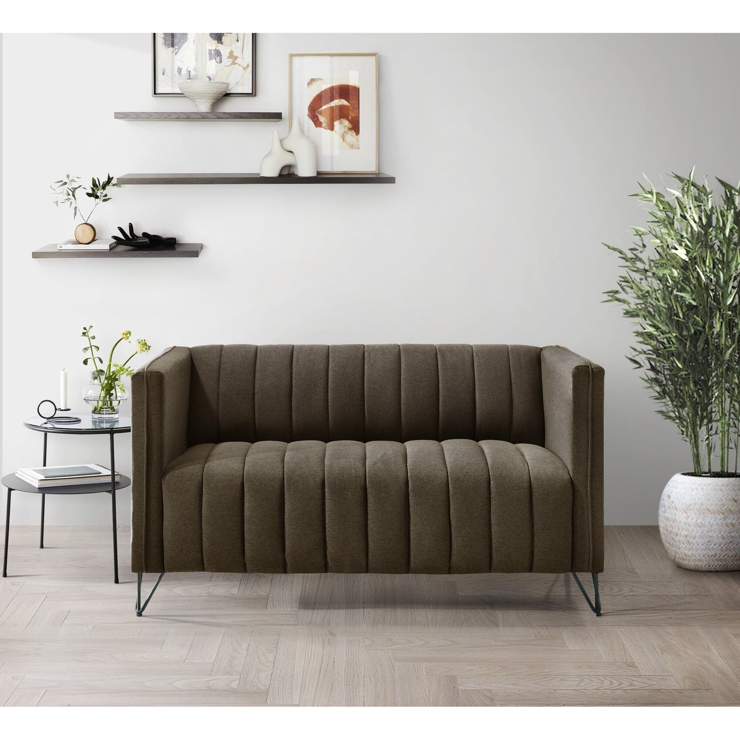 Set da soggiorno con braccioli quadrati Clayfell Kurtis