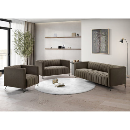 Set da soggiorno con braccioli quadrati Clayfell Kurtis