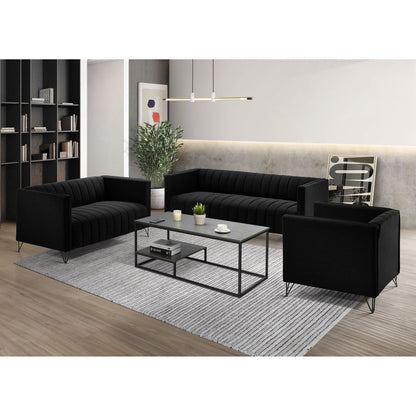 Set da soggiorno con braccioli quadrati Clayfell Kurtis