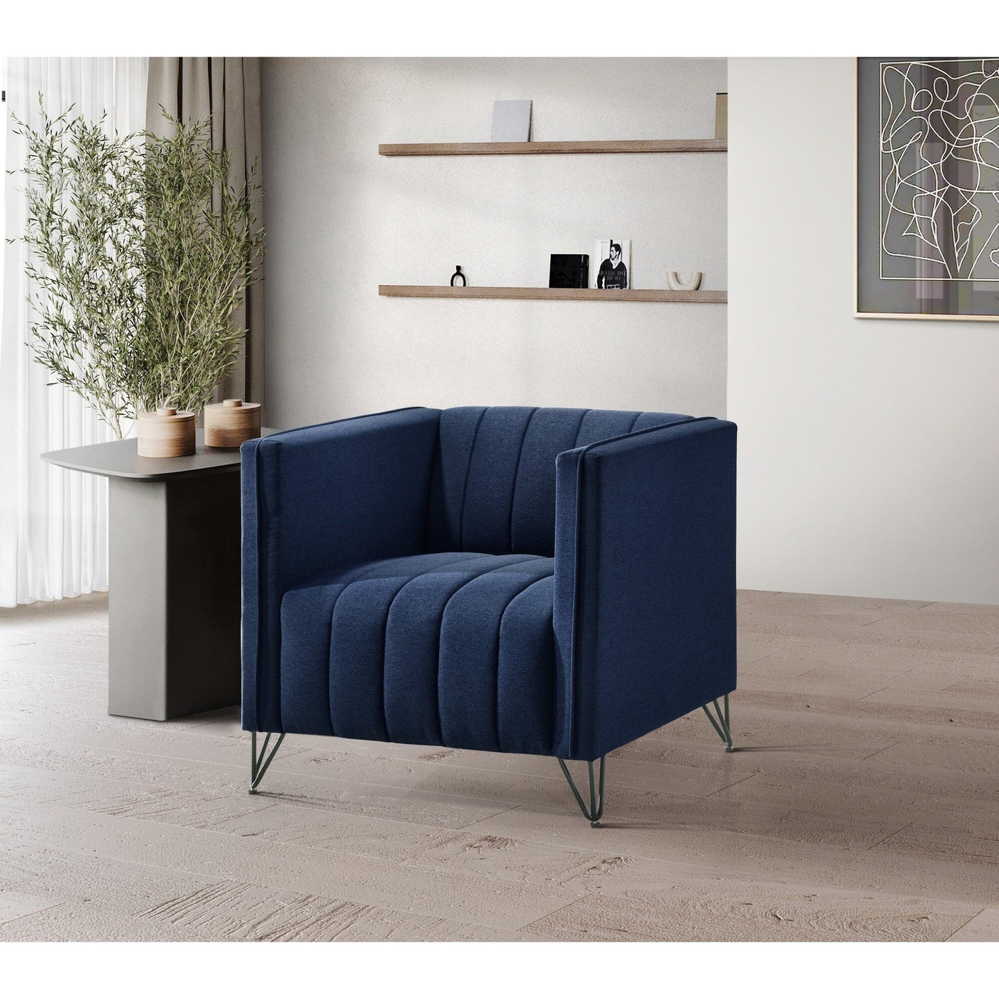 Set da soggiorno con braccioli quadrati Clayfell Kurtis