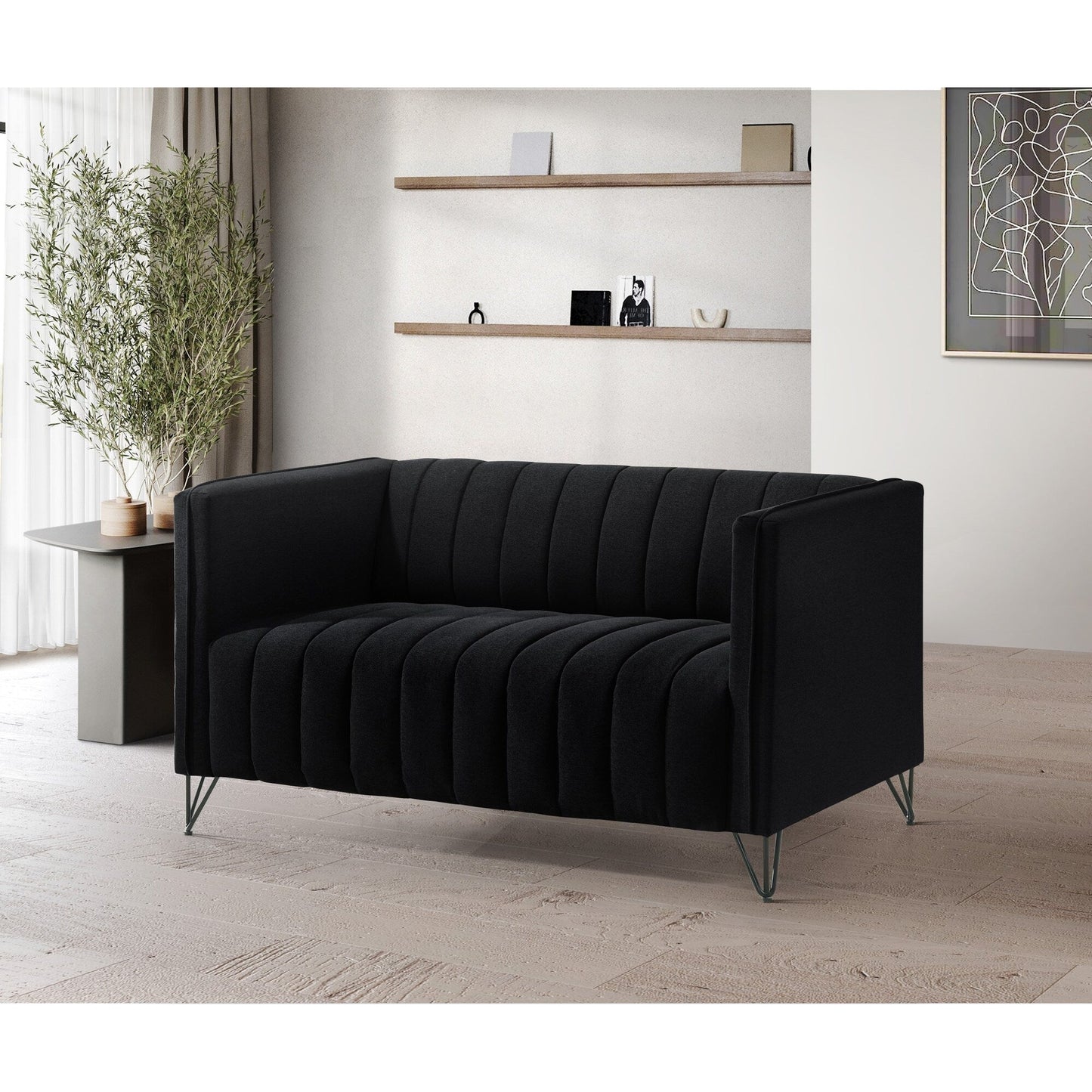 Set da soggiorno con braccioli quadrati Clayfell Kurtis