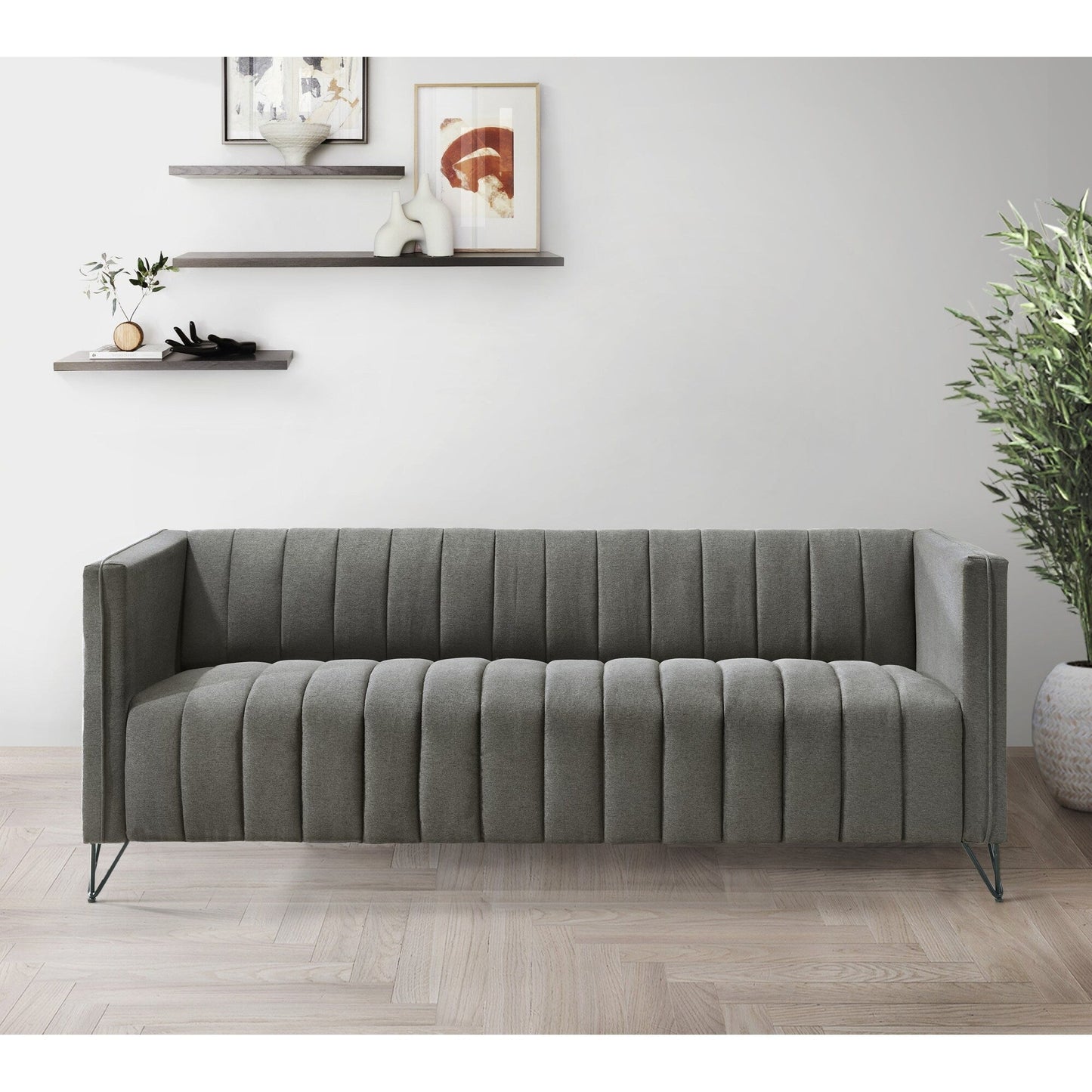 Set da soggiorno con braccioli quadrati Clayfell Kurtis