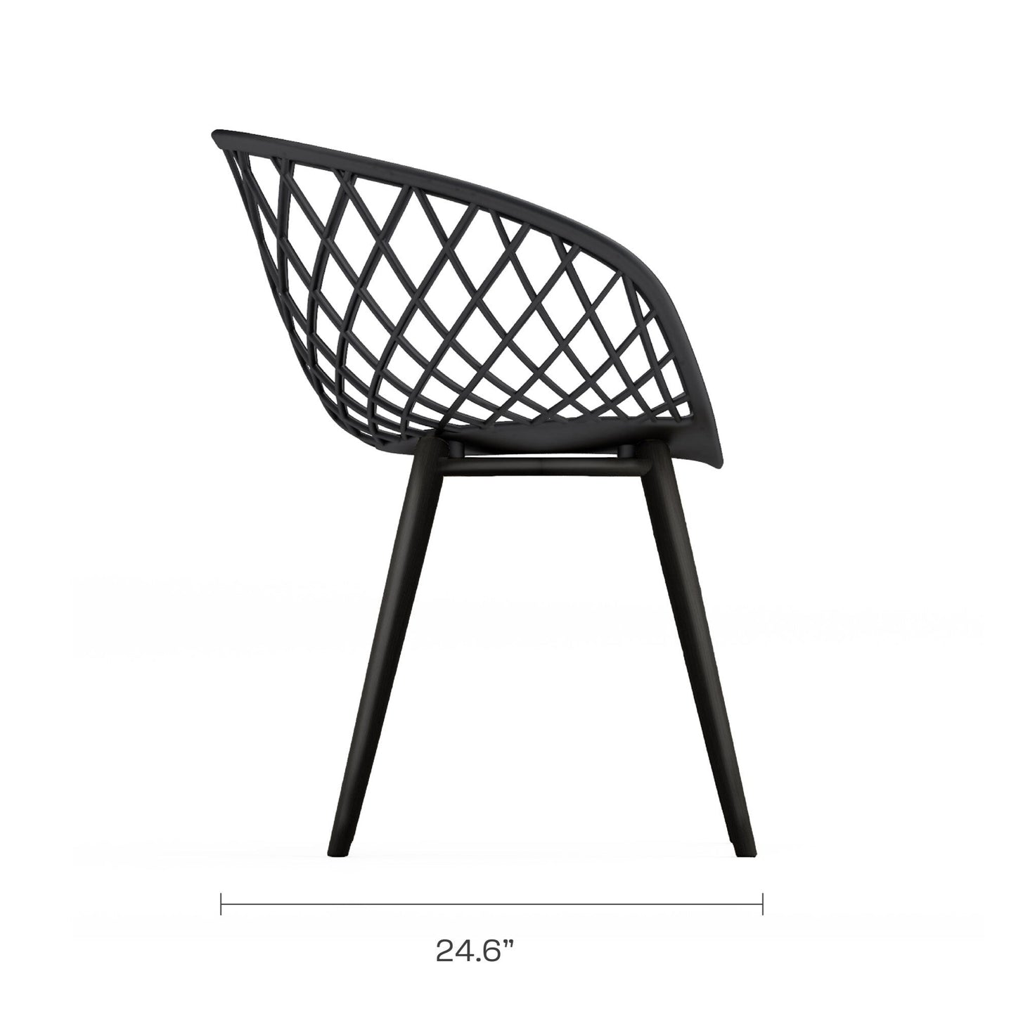 Set da bistrot Kurv Lux da 3 pezzi, resistente alle intemperie, per interni/esterni