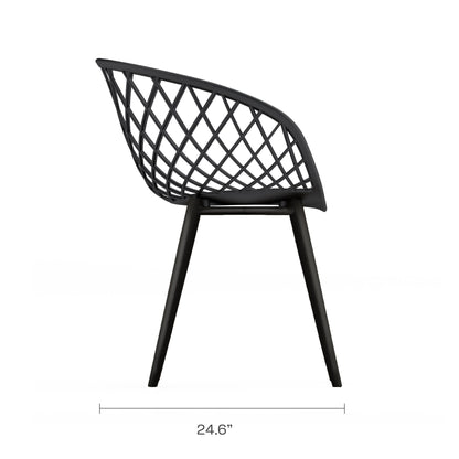 Set da bistrot Kurv Lux da 3 pezzi, resistente alle intemperie, per interni/esterni