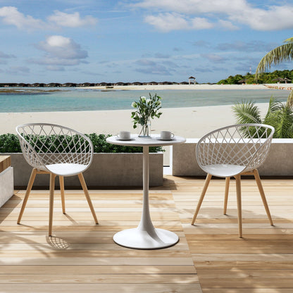Set da bistrot Kurv Lux da 3 pezzi, resistente alle intemperie, per interni/esterni