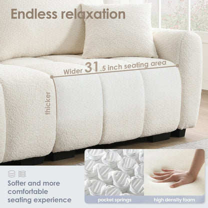 Forma a L con seduta extra-large