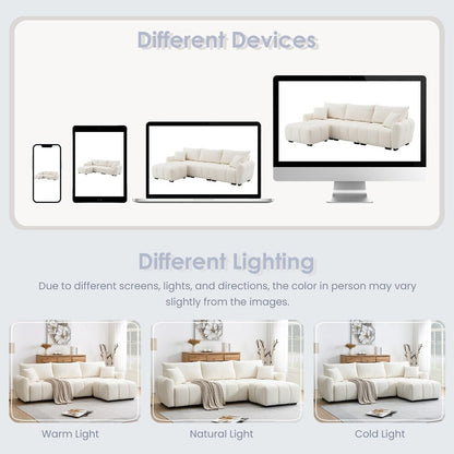 Forma a L con seduta extra-large