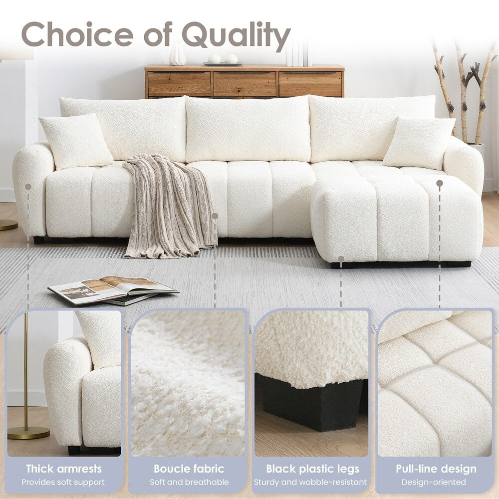 Forma a L con seduta extra-large