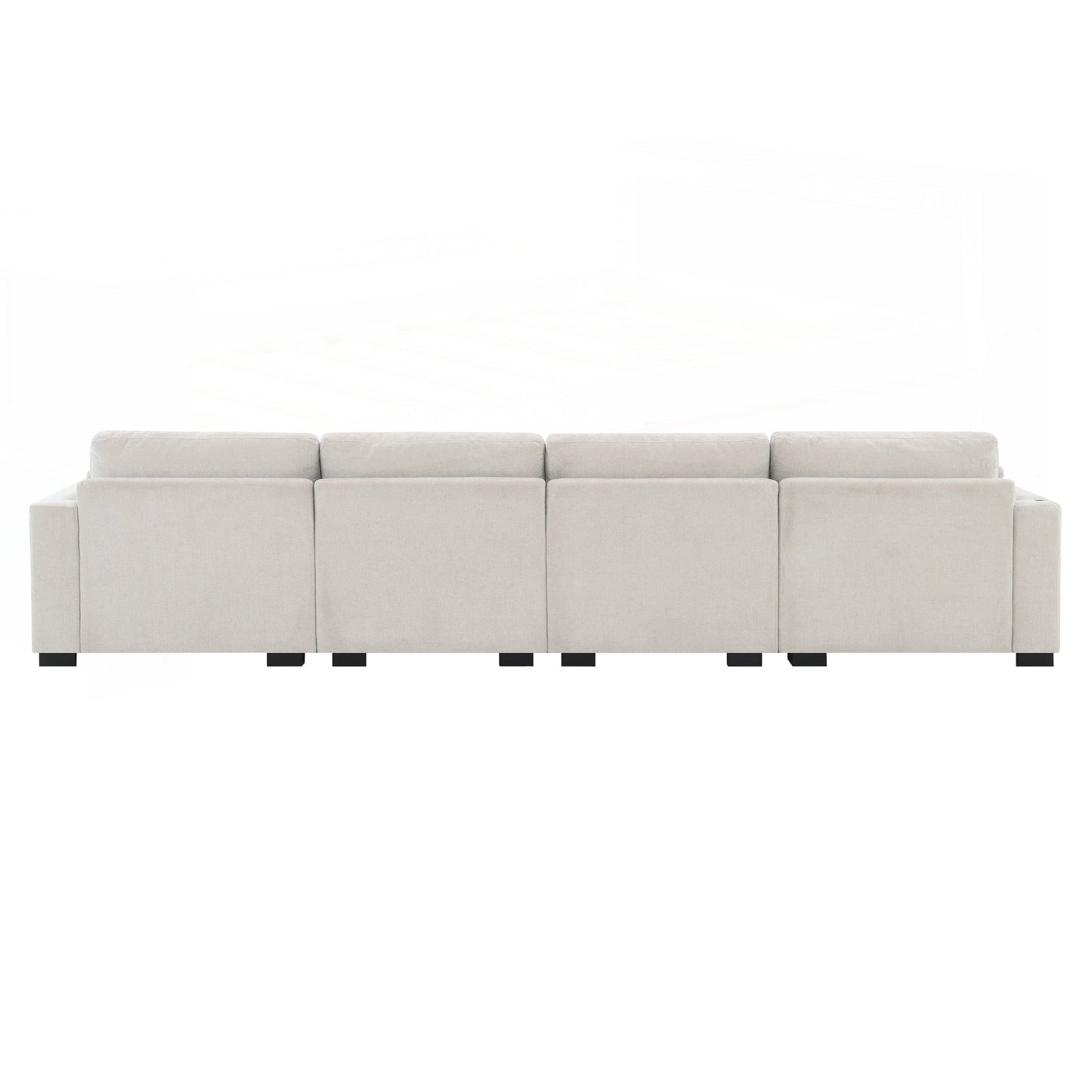 Forma a L con tavolo pieghevole e ricarica a doppia porta