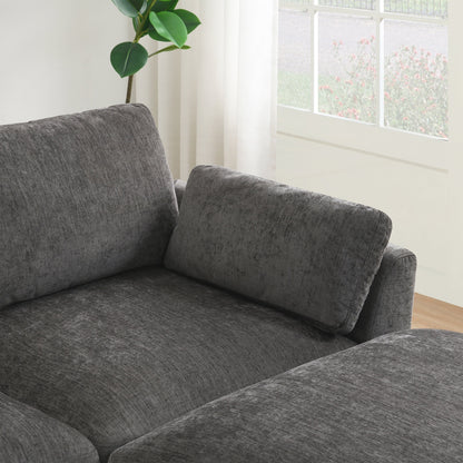 Forma a L con tavolo pieghevole e ricarica a doppia porta