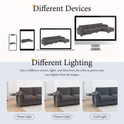 Forma a L con tavolo pieghevole e ricarica a doppia porta