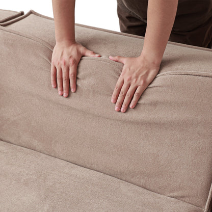 Divano componibile a forma di L, 118 divani modulari in velluto a coste con chaise longue reversibile