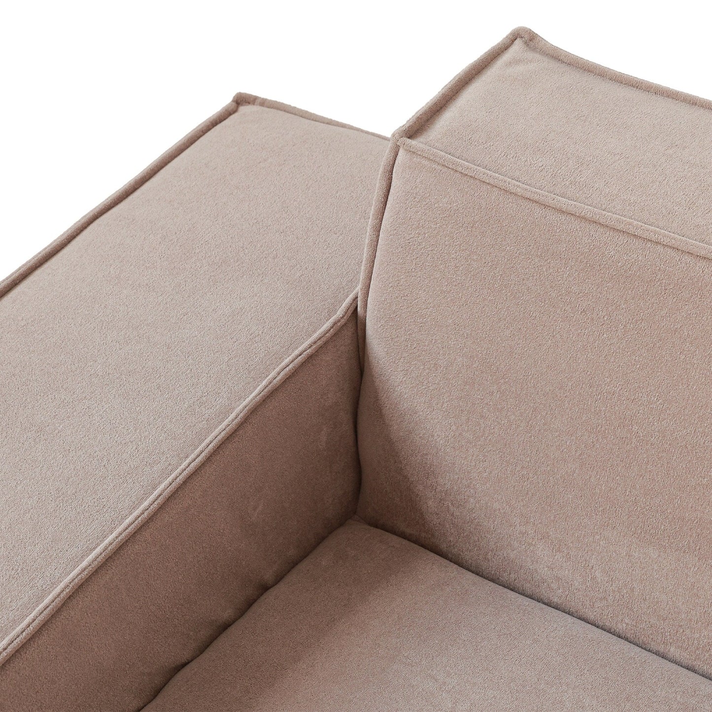 Divano componibile a forma di L, 118 divani modulari in velluto a coste con chaise longue reversibile