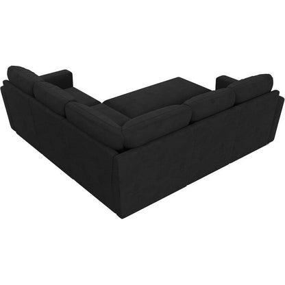 Divano letto modulare a L con letto estraibile e seduta contenitore - Divano componibile convertibile per soggiorno