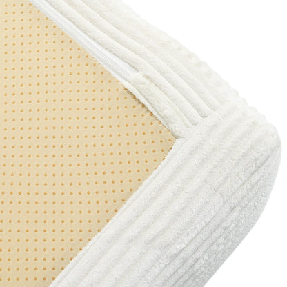 Divano letto modulare a L in velluto a coste